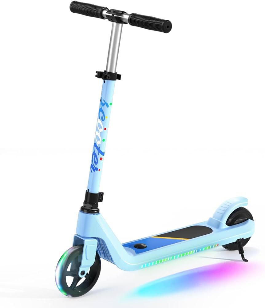 LINGTENG Electric Scooter for Kids Age of 6-10, Kick-Start Boost Kids Scooter with Adjustable Spe... | Amazon (US)
