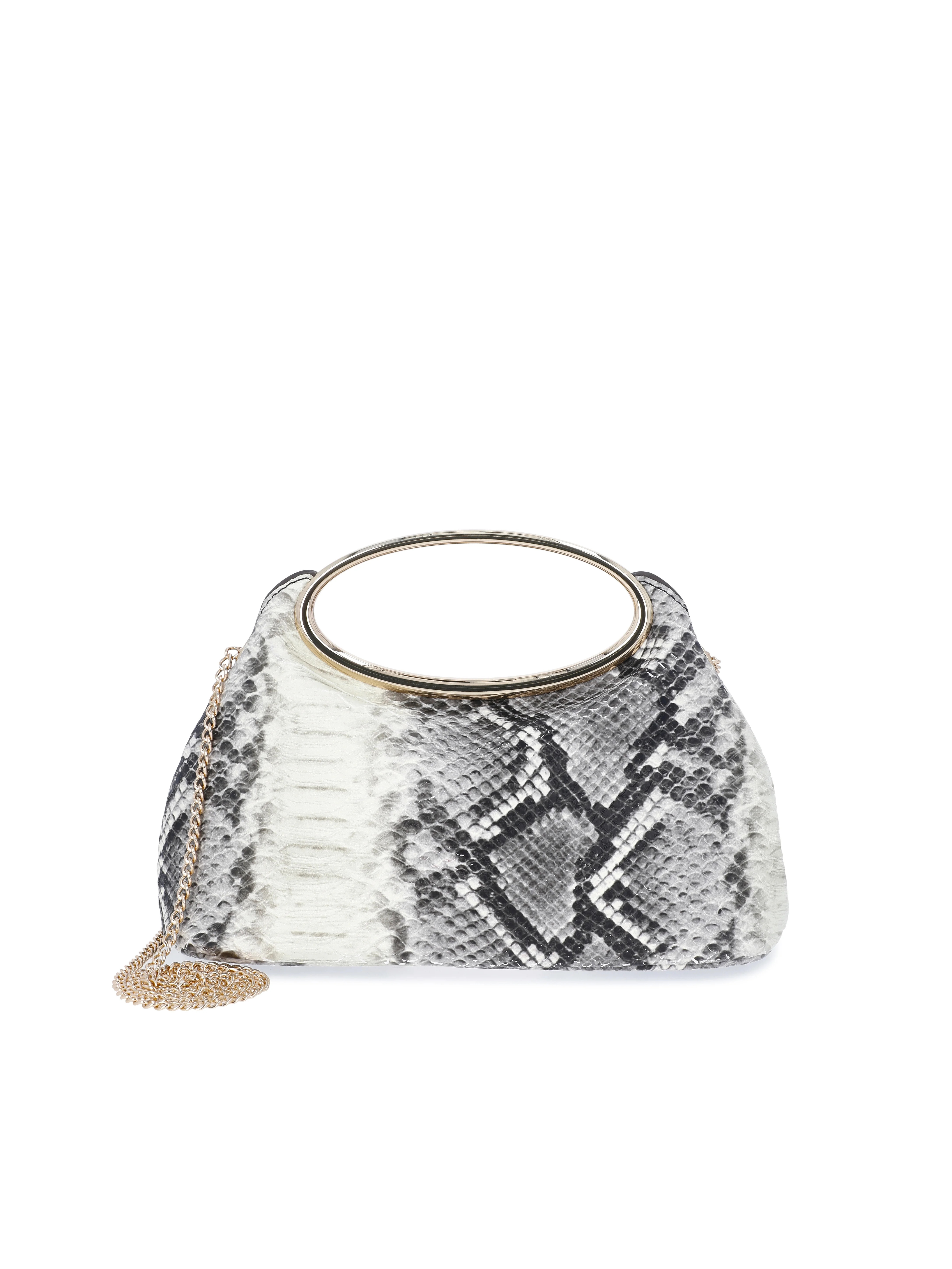 Scoop Women's Faux Snakeskin Top Handle Clutch | Walmart (US)