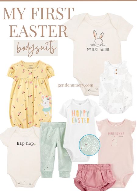Cute cotton bodysuits for baby’s first Easter! 

#LTKbaby