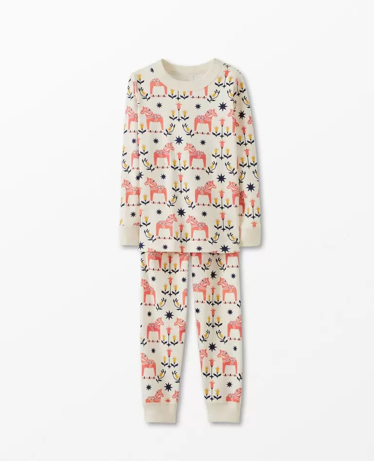 Holiday Print Long John Pajama Set | Hanna Andersson