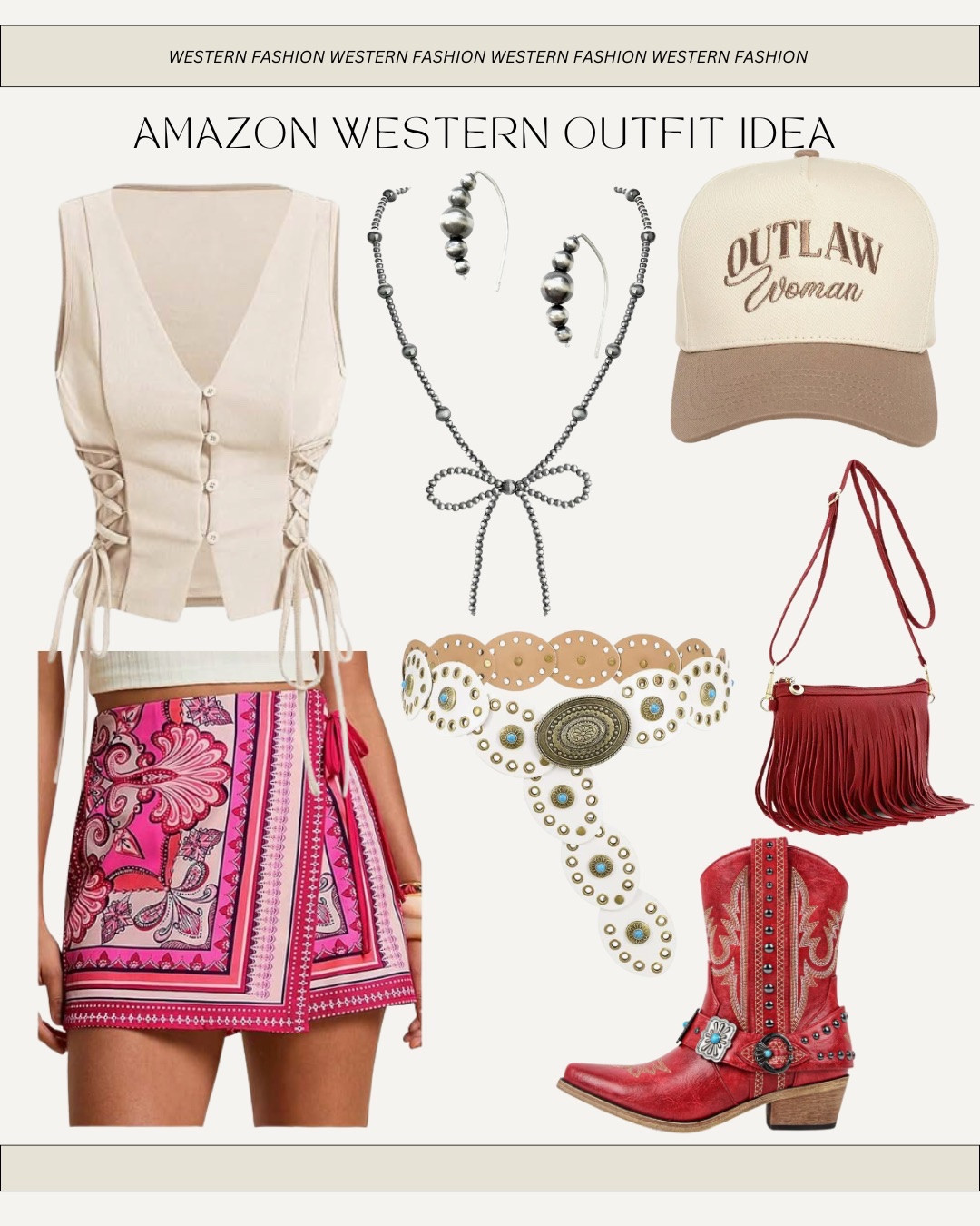 Amazon Western fashion outfit idea ￼

#LTKgrwm #LTKootd