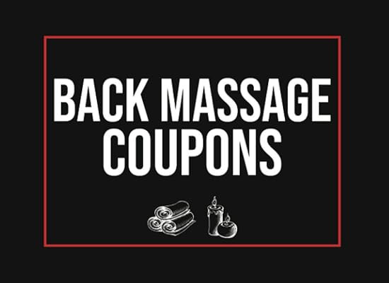 Back Massage Coupons: Backrub Vouchers Book For Free Rubs | Perfect Valentines Day, Anniversary O... | Amazon (US)