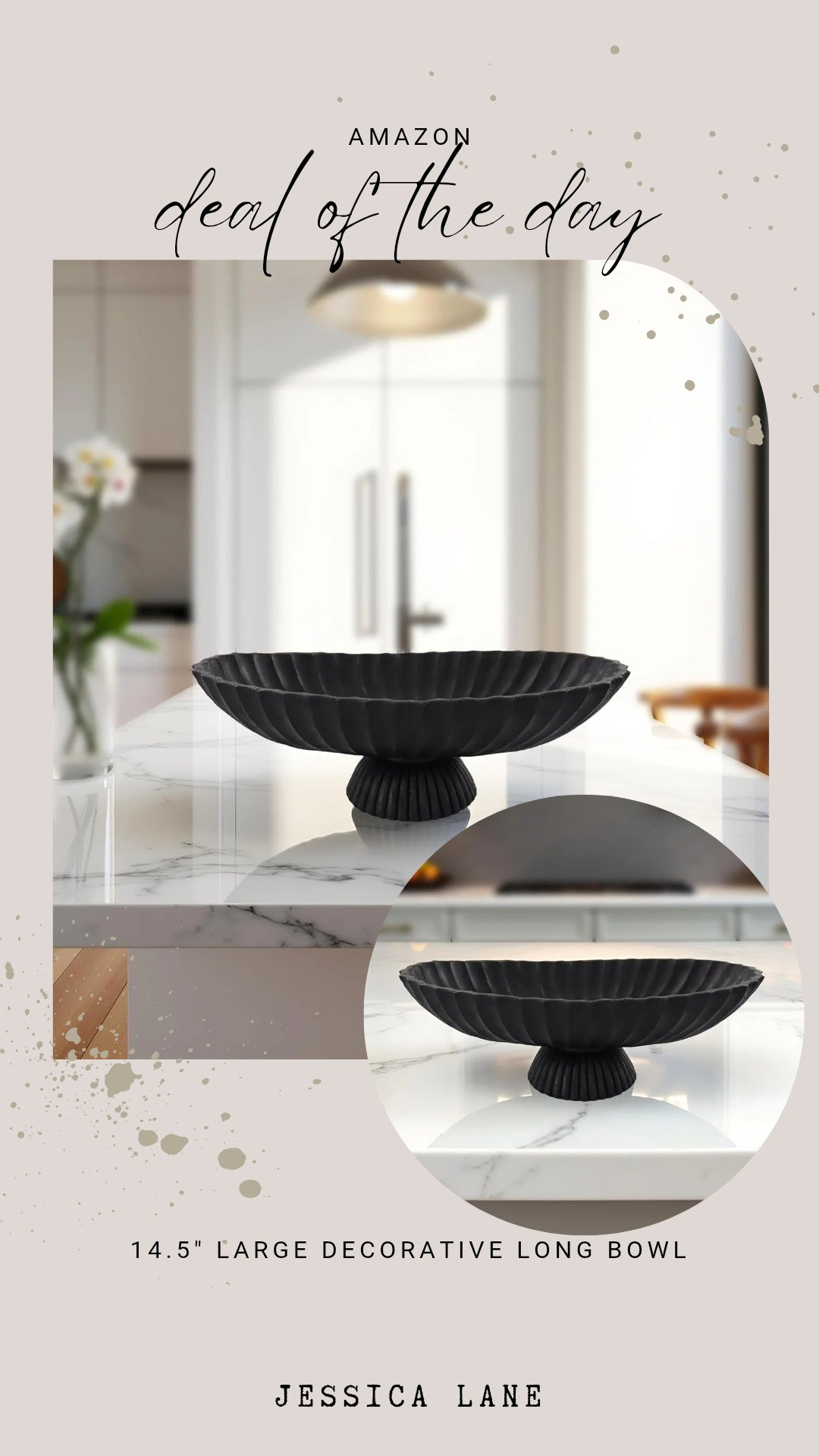 This resin long ruffled pedestal bowl adds a sculptural, organic element to any tabletop or shelf. The unique texture and elongated shape make it a standout centerpiece for modern or transitional styling.#AmazonHome #InteriorDesign #HomeDecor #TabletopStyle #ModernDecor

#LTKSaleAlert #LTKHome #LTKSpringSale