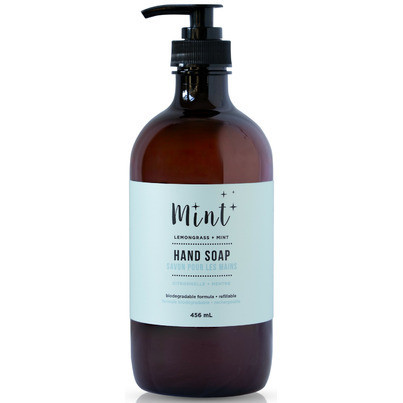 Mint Cleaning Hand Soap Lemongrass + Mint | Well.ca