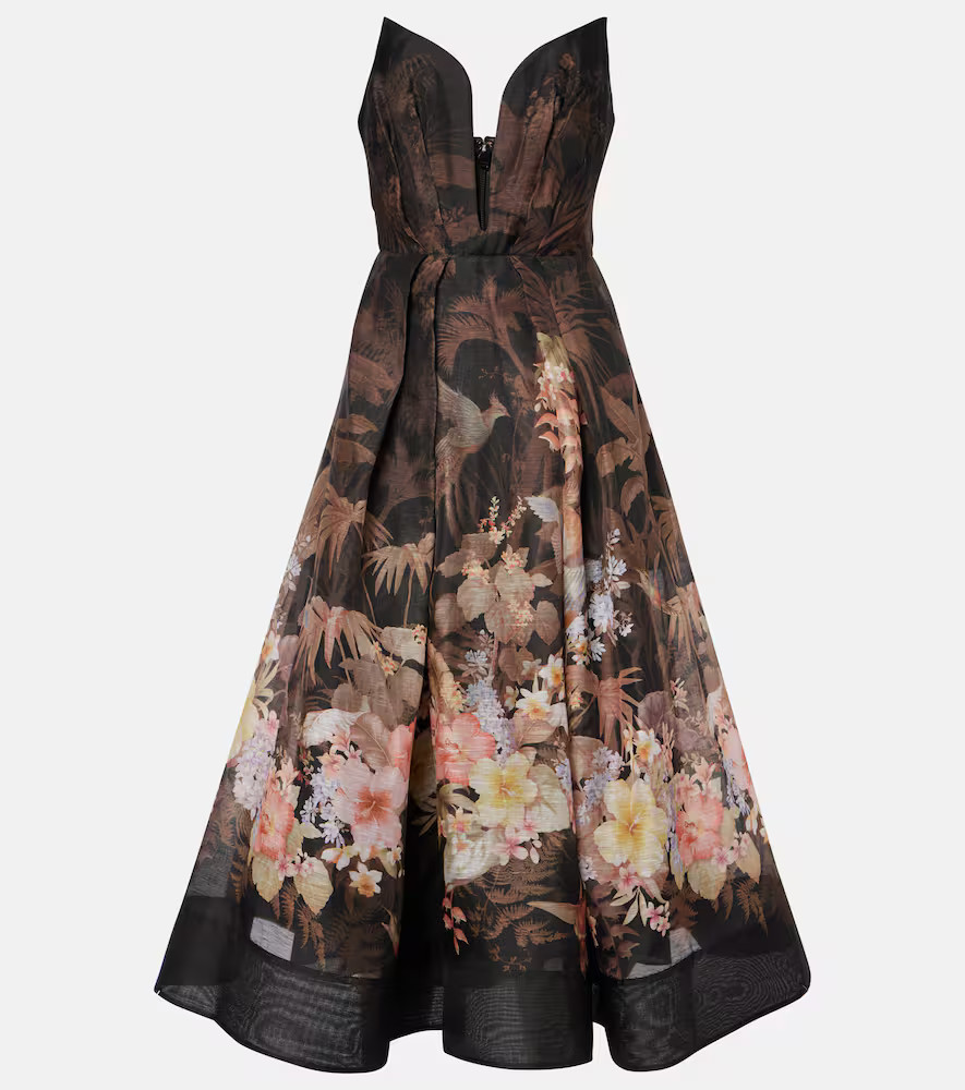 Zimmermann Robe midi Illuminate Draped en lin et coton | Mytheresa (FR)