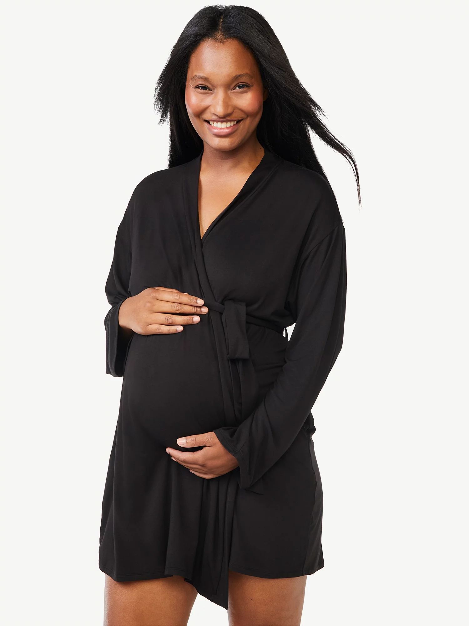 Joyspun Women's Maternity Robe, Sizes up to 3X - Walmart.com | Walmart (US)