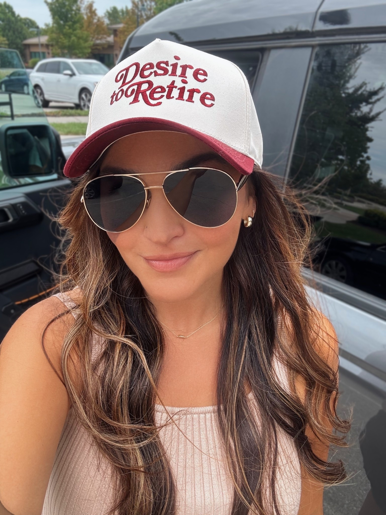 Desire to retire hat
Trucker hat
Amazon
Funky Junque
Funny hat