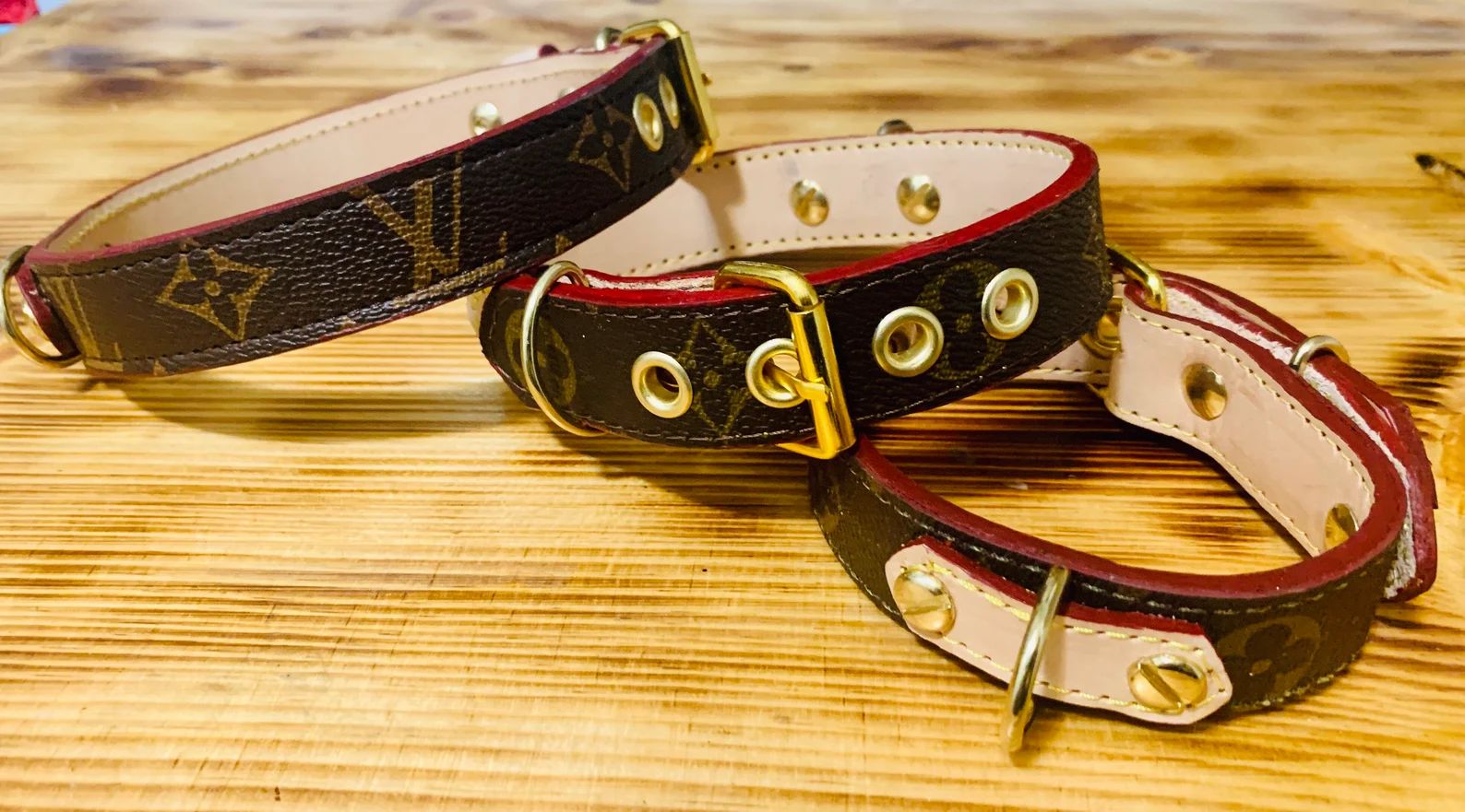 Louis Vuitton inspired dog collar | Etsy | Etsy (US)
