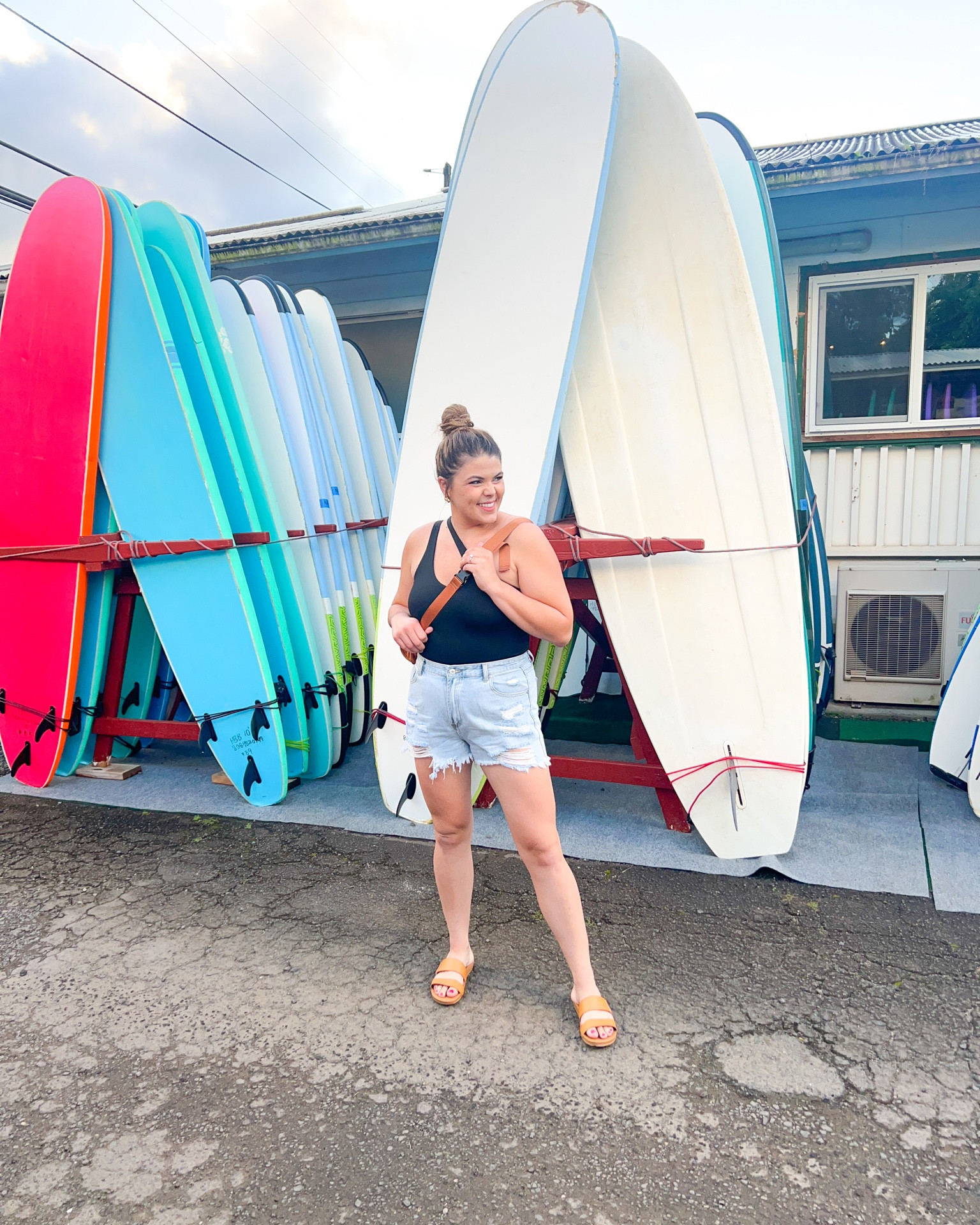 Vacation outfit for our trip to Hawaii
Bodysuit size XL and jeans size 32 

#LTKcurves #LTKtravel #LTKstyletip