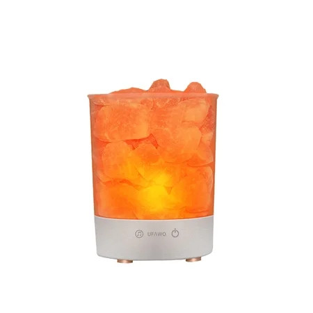UFAWO U1 Wireless BT Speaker+Crystal Salt Rock Lamp Sound Box Night Light USB Bedside Table Decorati | Walmart (US)