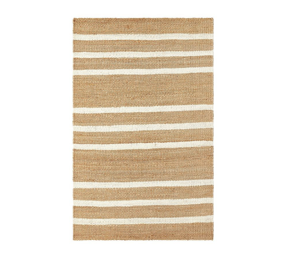Danton Striped Jute Rug | Pottery Barn (US)