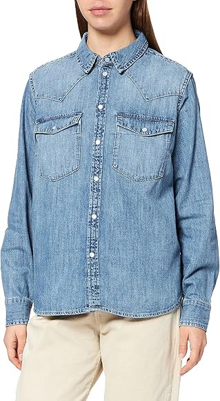 JJXX Women's Jxsophi Ls Denim Shirt Noos | Amazon (UK)