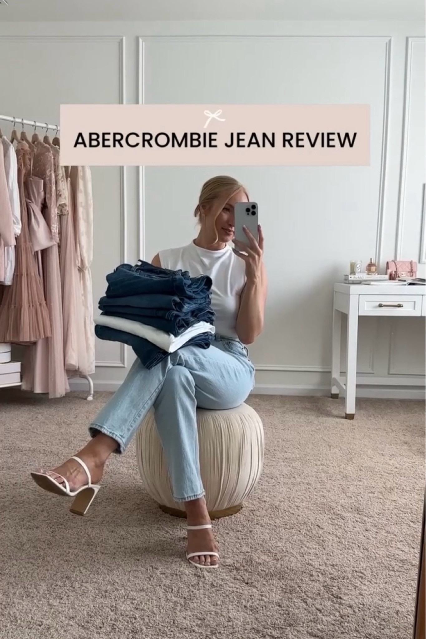 Abercrombie jeans are currently ON SALE!! Check out my YouTube video for a full Abercrombie Jean review! The 90’s straight curve love 27R fit me best! Having a short torso, I was not a fan of the ultra high rise. 

#LTKStyleTip #LTKFindsUnder100 #LTKSeasonal