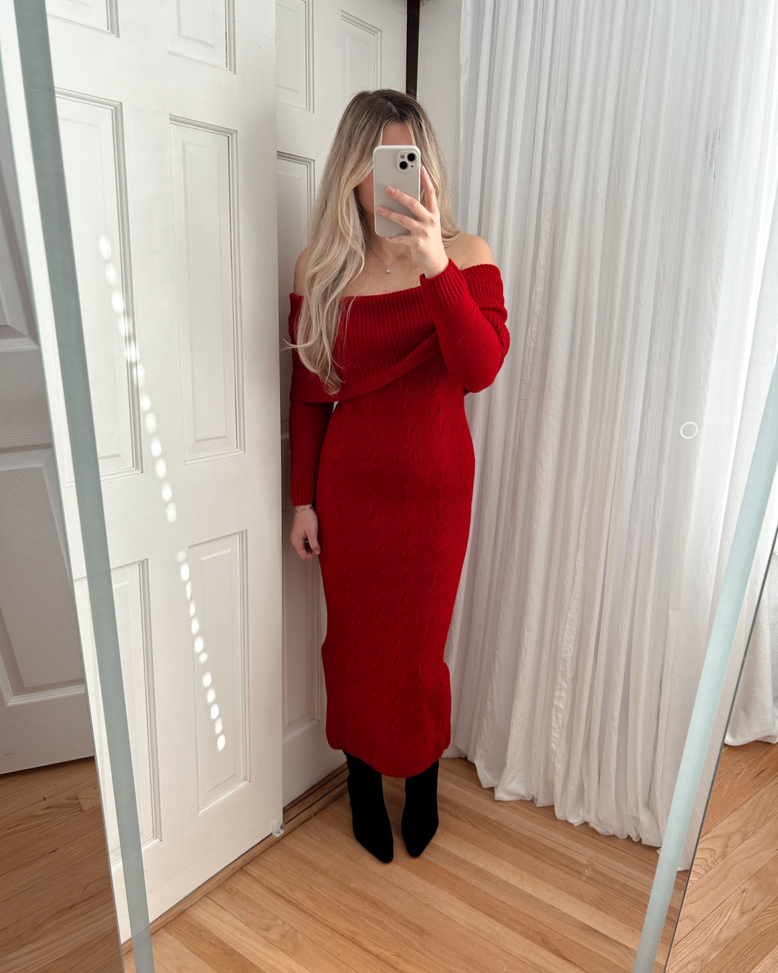30% off with code partymode 🎁 wearing size small ✨ christmas outfits, Christmas outfit, red sweater dress, holiday outfit, boots

#LTKfindsunder50 #LTKsalealert #LTKparties