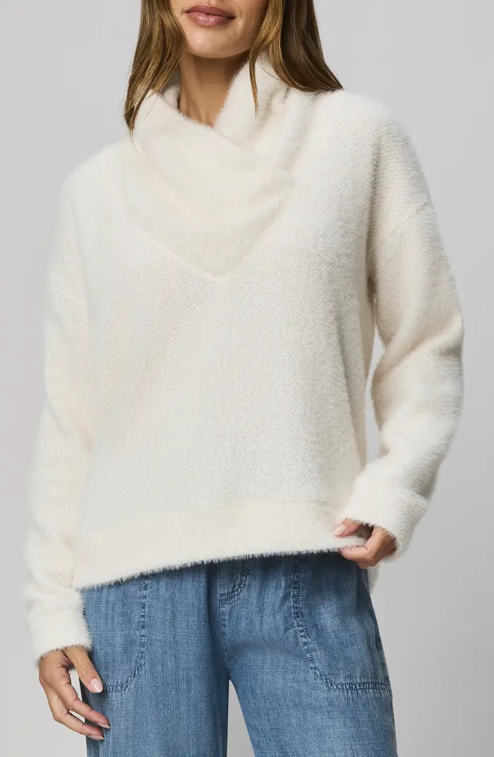 Splendid Rowan Fuzzy Cowl Neck Sweater | Nordstrom | Nordstrom