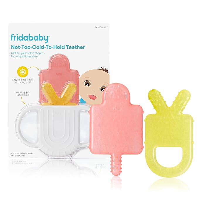 Frida Baby Silicone Teething Toys, 4-in-1 Teether for Babies & Infants, Teething Relief for 0-18 ... | Amazon (US)