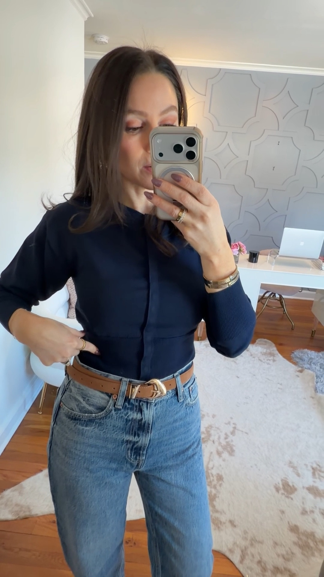 Ootd Sizing detail breakdown. 

Booties: code JulieK15 for 15% off 

#LTKootd #LTKOver40