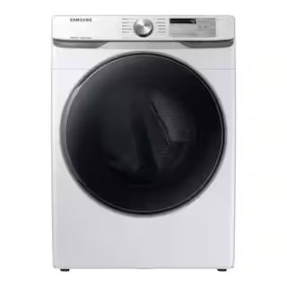 Samsung 7.5 cu. ft. White Electric Dryer with Steam-DVE45R6100W - The Home Depot | The Home Depot