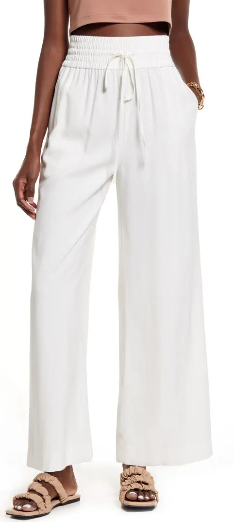 Open Edit Drawstring Wide Leg Pants | Nordstrom | Nordstrom Canada