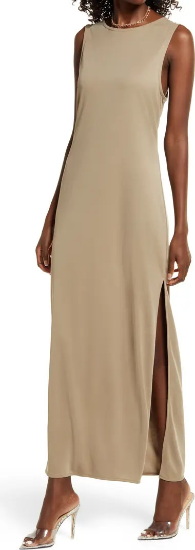 Open Edit Sleeveless Reversible Maxi Dress | Nordstrom | Nordstrom