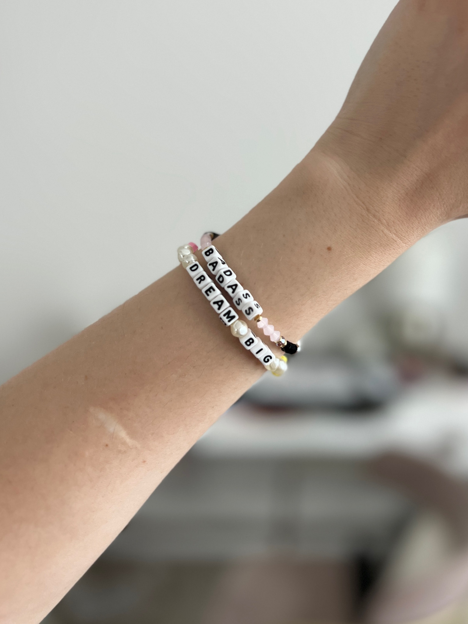 Got my second little words project bracelet today ❤️ it was a clearance target find, originally priced $26 and purchased for $17.50! Lots of adorable sayings were on clearance today!
“Badass” from Nordstrom (little words project)
“Dream big” from target (little words project) — this little saying has so much meaning for me 🫶🏻
Can also purchase directly from little words project’s website! I also linked the custom bracelets from LWP’s web if you’re feeling creative or you have a special phrase on your heart. ❤️✨

#LTKunder50 #LTKFind #LTKBacktoSchool