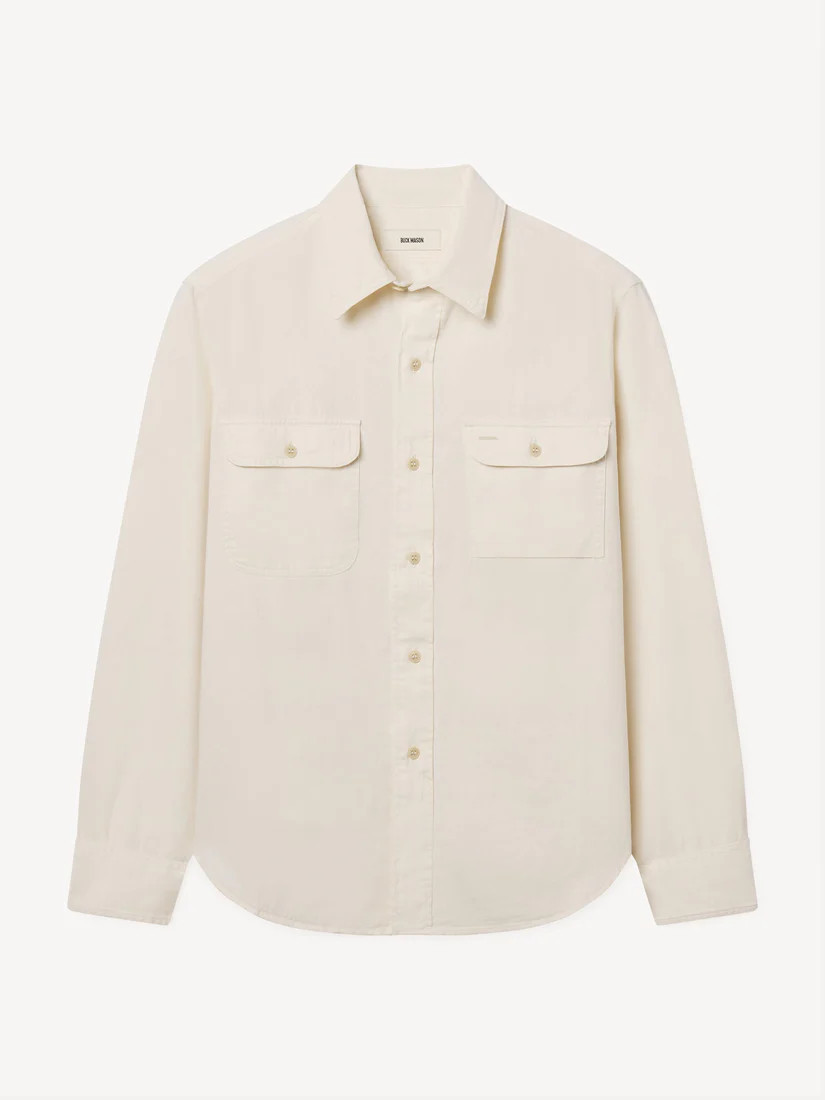 Natural Wash Hemp HBT Soft Pack Station Shirt - Buck Mason- Modern American Classics | Buck Mason