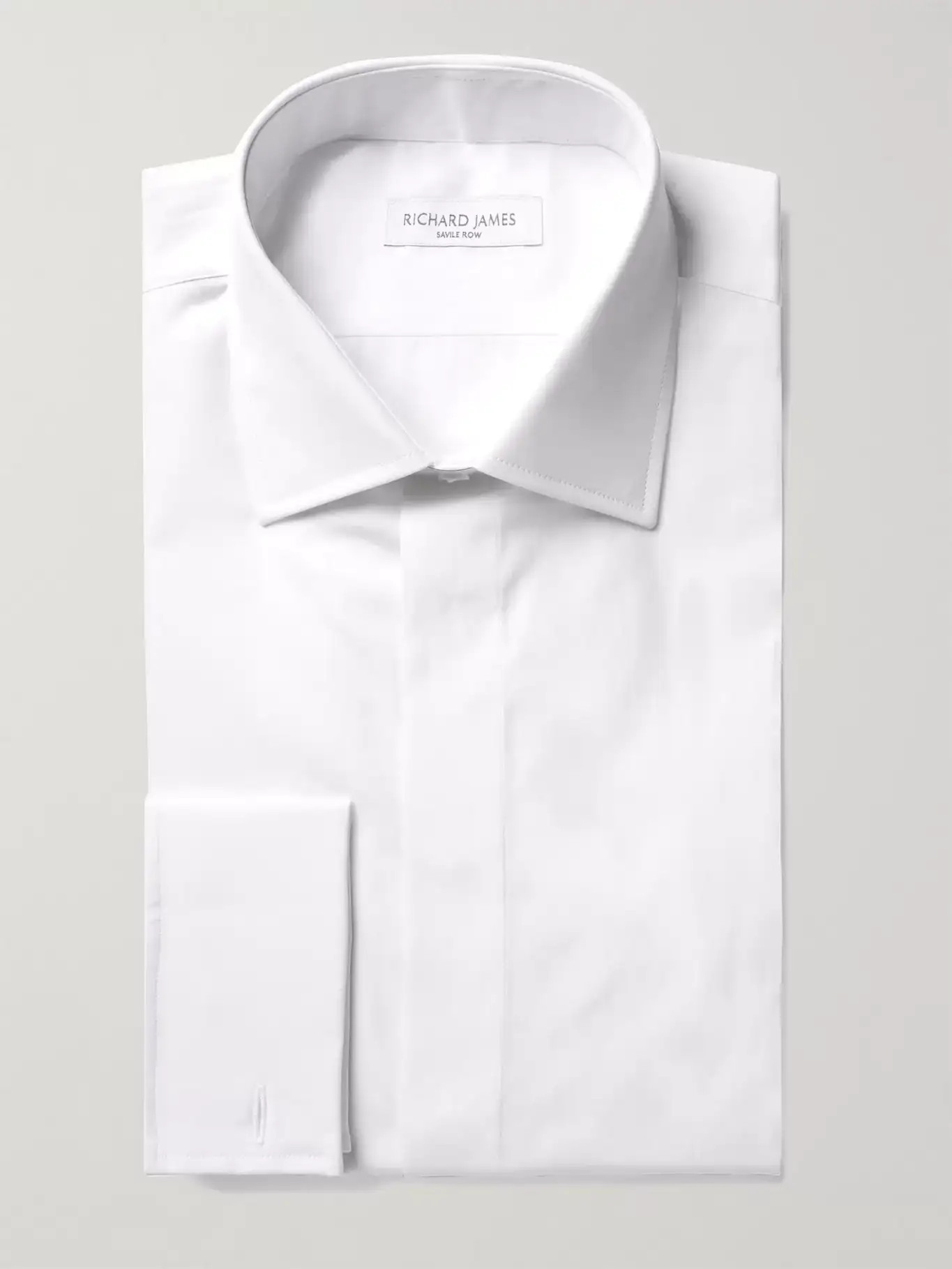 White Slim-Fit Double-Cuff Cotton-Poplin Shirt | Mr Porter (UK)