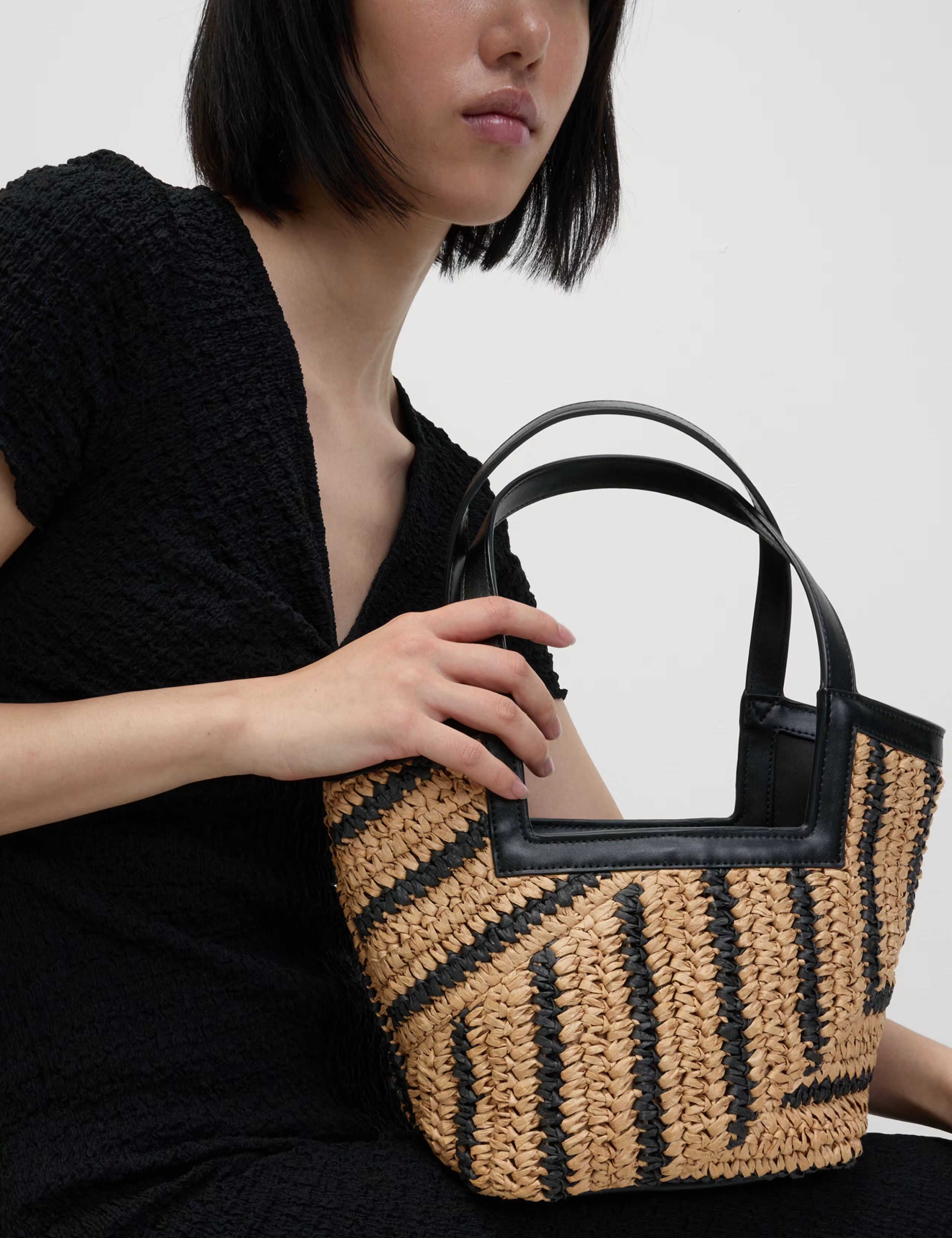 Straw Drawstring Tote Bag | Marks & Spencer (UK)