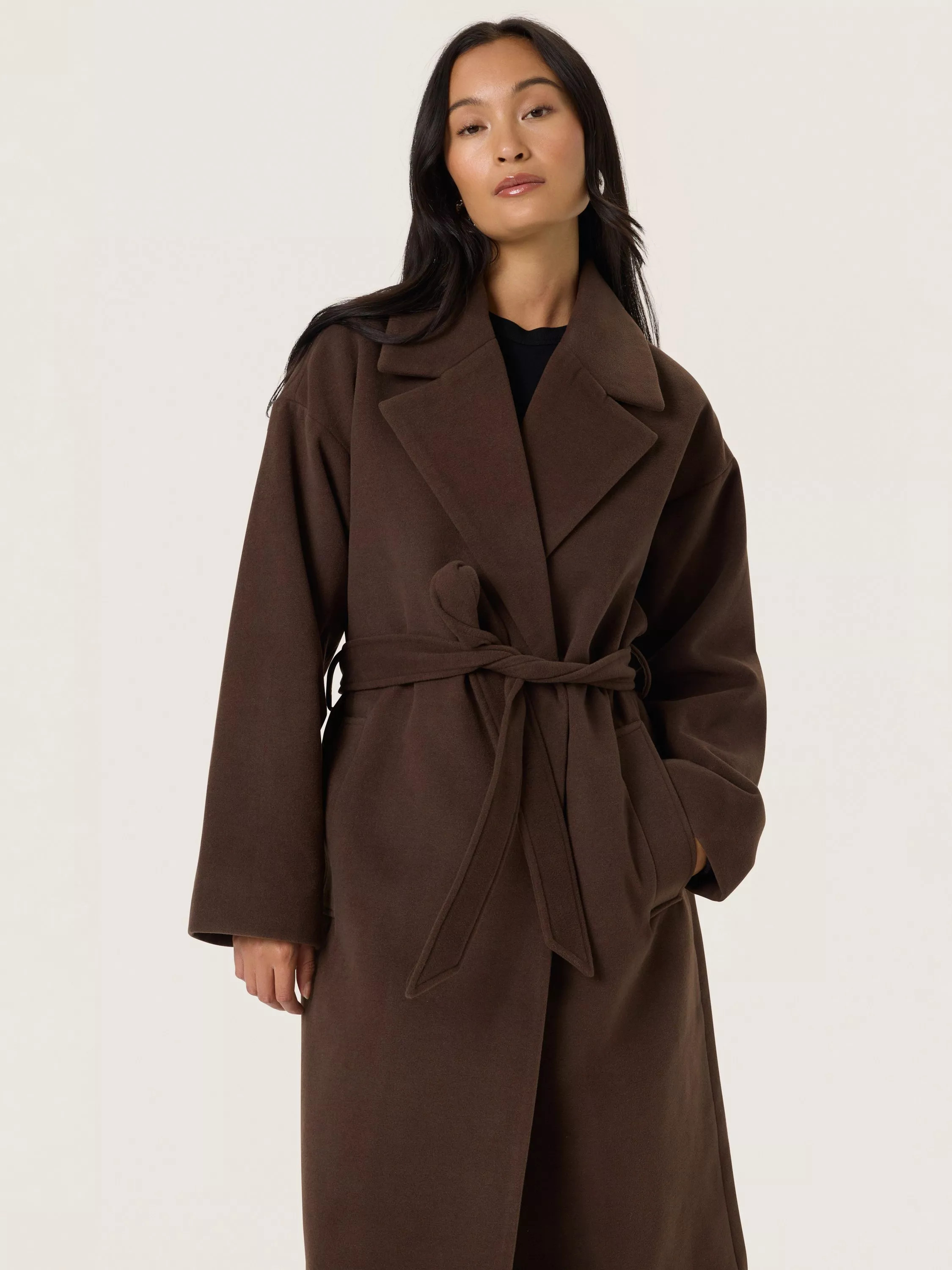 Soaked In Luxury Rubie Belted Coat | John Lewis (UK)