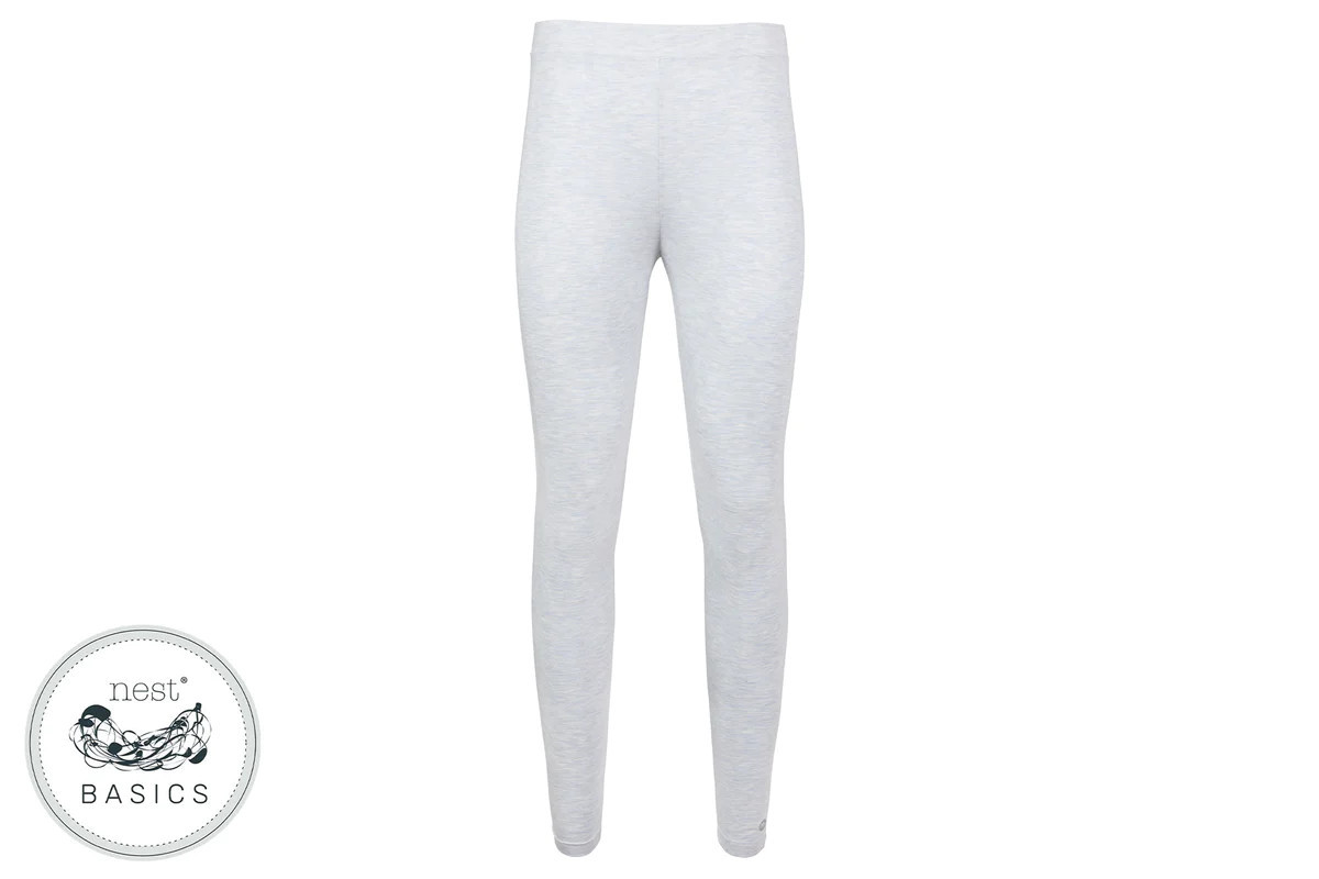 Women's Basics Bamboo Cotton Leggings - Grey Dawn | Nest Designs