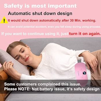 Amazon.com: Portable Cordless Heating Pad, Electric Waist Belt Device, Fast Heating Pad with 3 He... | Amazon (US)
