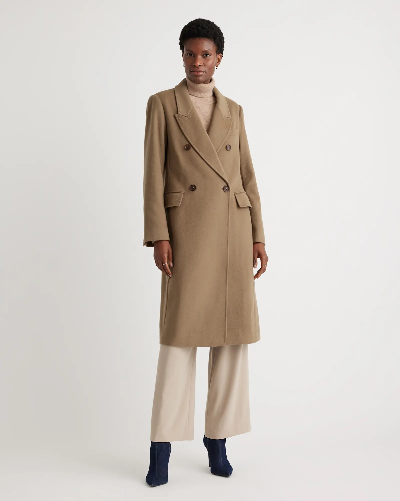 Italian Wool Double-Breasted Coat | Quince