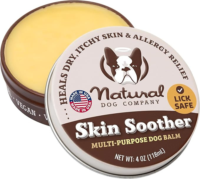 Natural Dog Company Skin Soother Balm for Dogs – 4 oz Tin All Natural Hot Spot & Rash Relief ... | Amazon (US)
