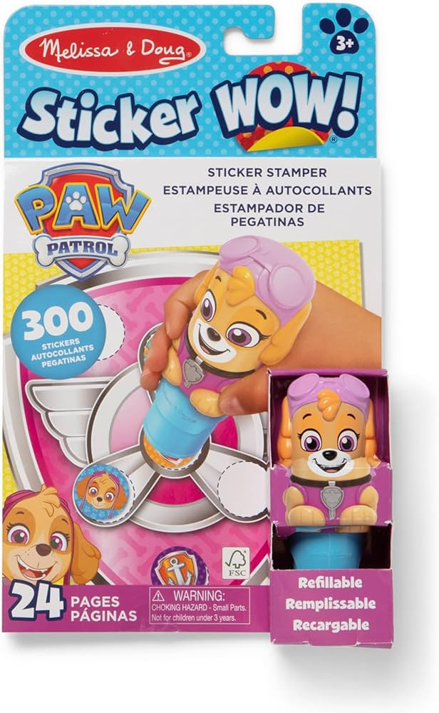 Melissa & Doug Sticker Wow!™ 24-Page Activity Pad and Sticker Stamper, 300 Stickers, Arts and C... | Amazon (US)