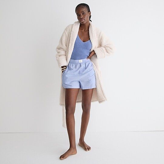 Cozy sherpa robe | J.Crew US