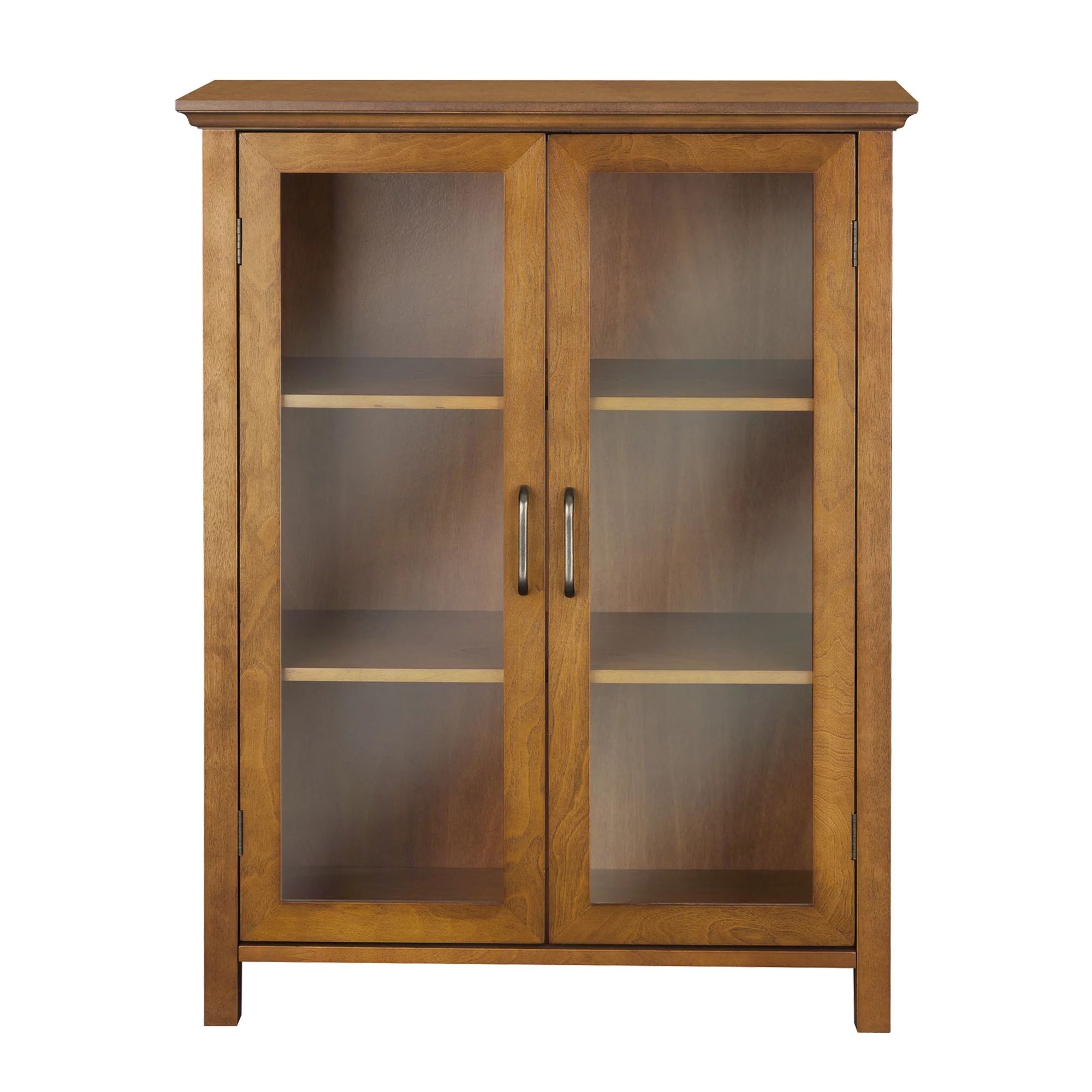 Teamson Home Avery Wooden 2 Door Floor Cabinet with Storage, Oiled Oak | Walmart (US)