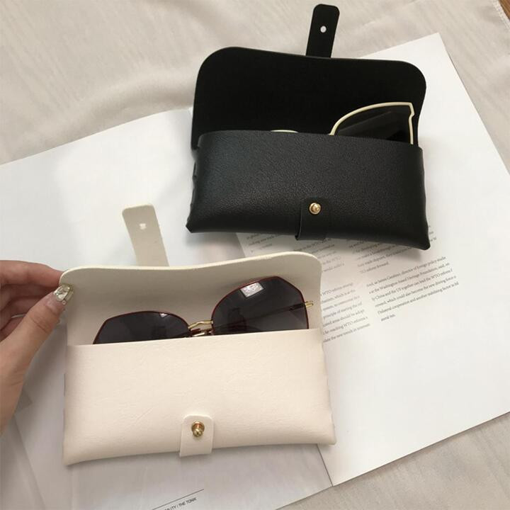 Glasses Case Women Leather Soft Glasses Bag Fashion Portable Sunglasses Box Bag Accessories Eyegl... | SHEIN