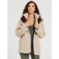 Lucy Mecklenburgh Teddy Fleece - Neutral | Very (UK)