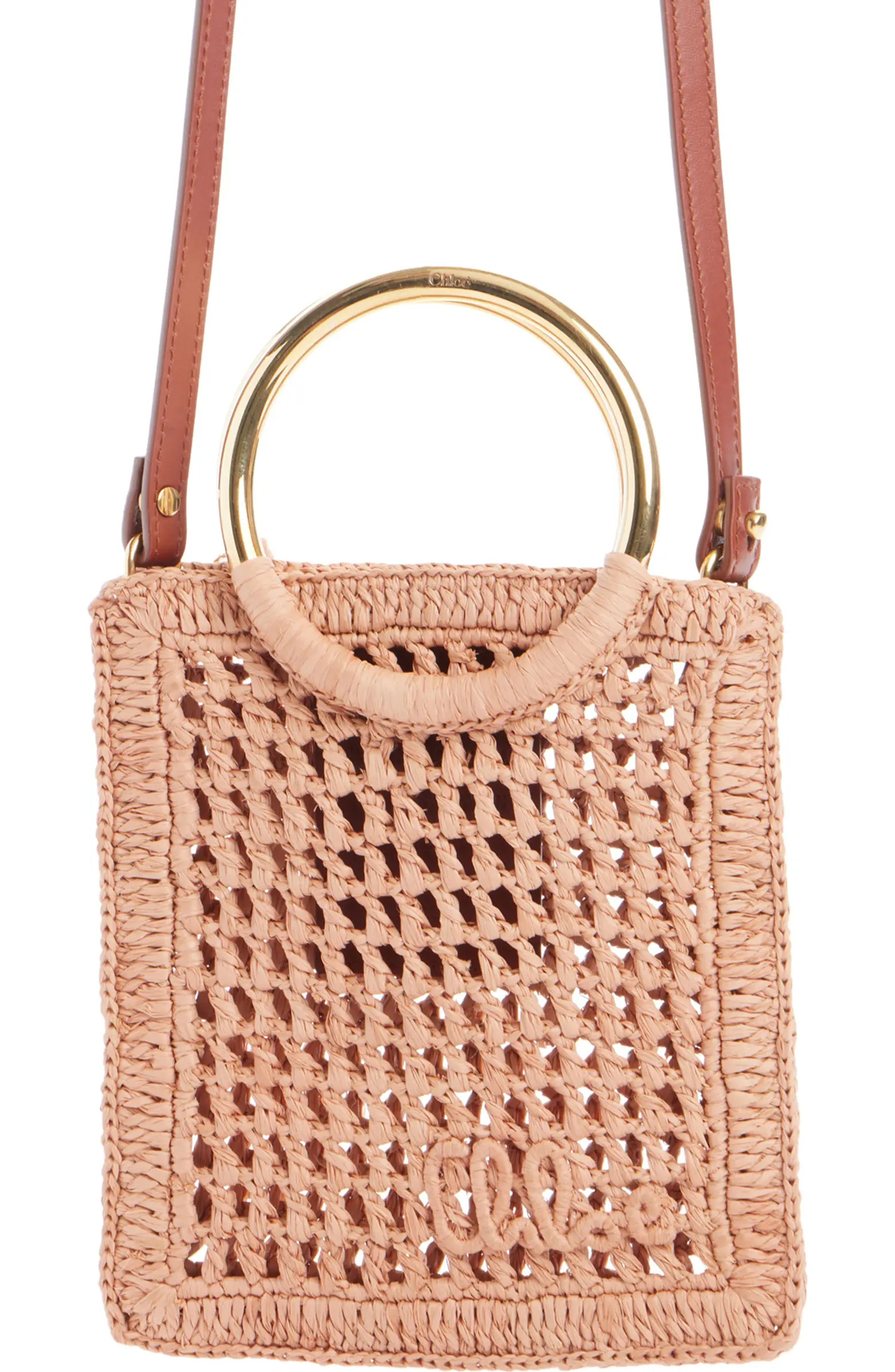 Mini Summer Banana Raffia Tote | Nordstrom