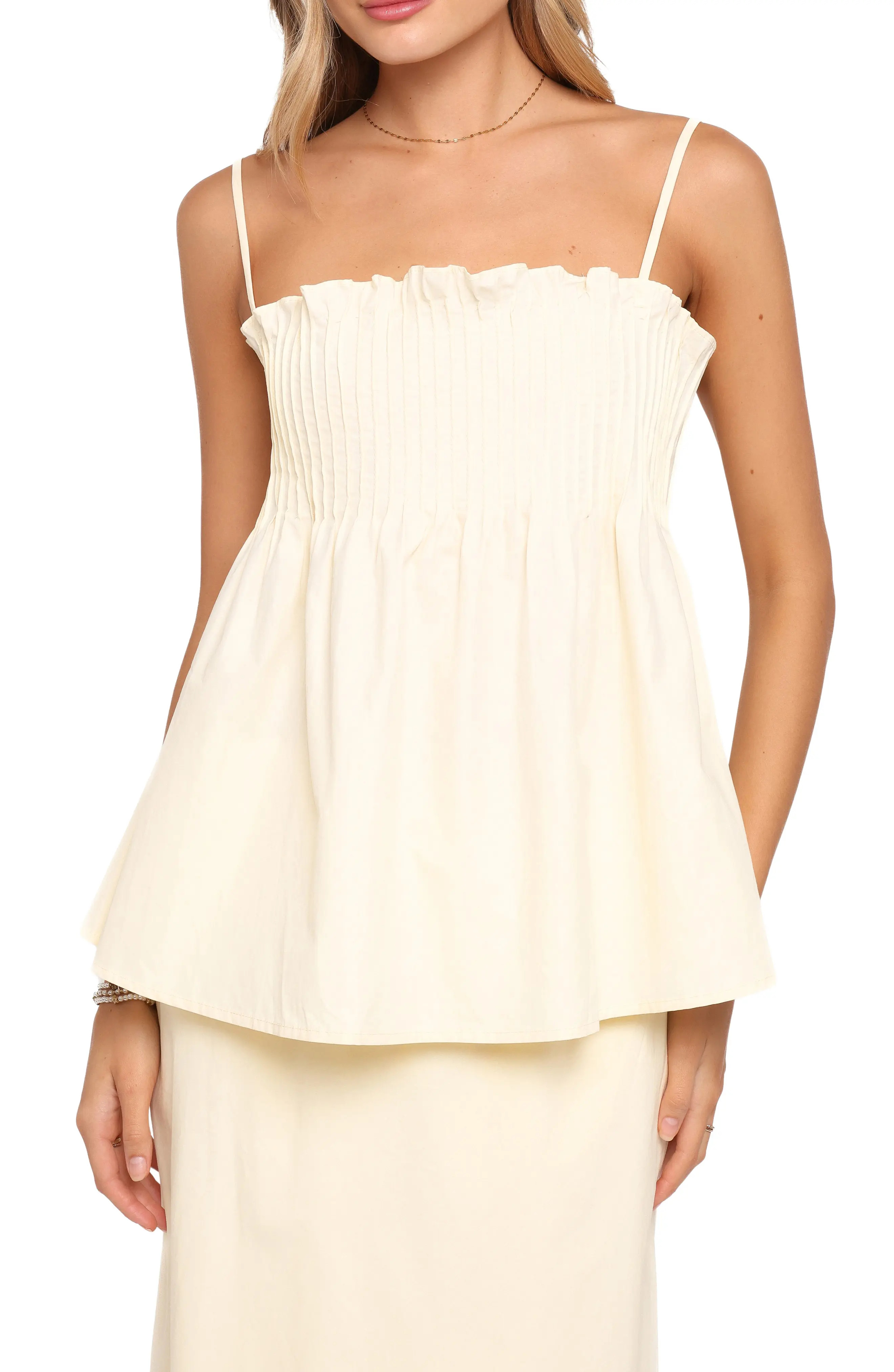 Carson Pintuck Sleeveless Top (Women) | Nordstrom | Nordstrom