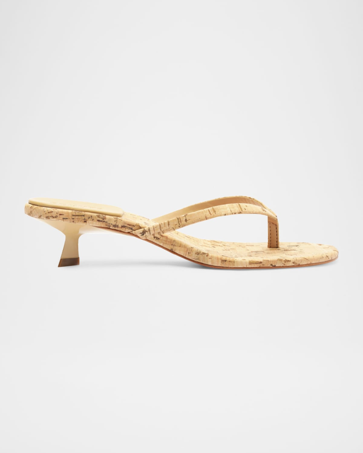 Carolyn Cork Thong Kitten Sandals | Neiman Marcus