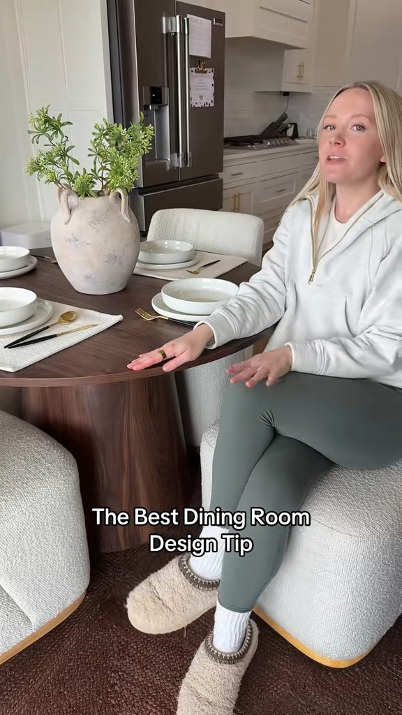 Resharing this one because so many of you found it helpful 🤍 If you have a round dining table this is honestly one of the best design tips, dining chairs on wheels are so much more functional for everyday use and still look incredibly elevated. Linking my favorites here.

#LTKSaleAlert #LTKstorytime #LTKHome