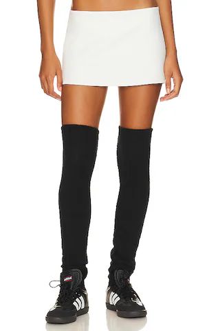 GUIZIO Micro Mini Stretch Skirt in White from Revolve.com | Revolve Clothing (Global)