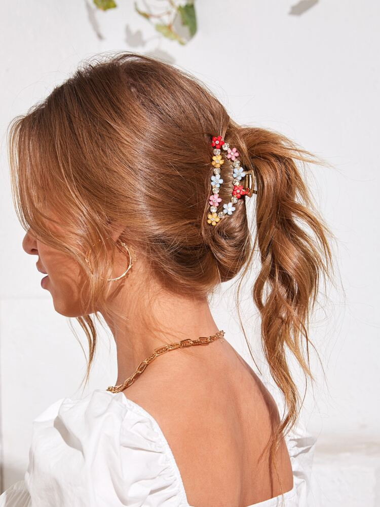 Flower Decor Hair Claw | SHEIN