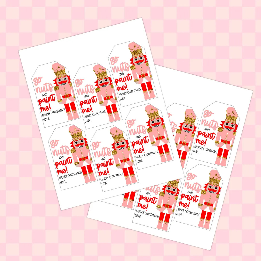 Nutcracker Paint Me Tags | Nutcracker Painting | Class Gift Tags | Christmas Activity | Christmas... | Etsy (US)