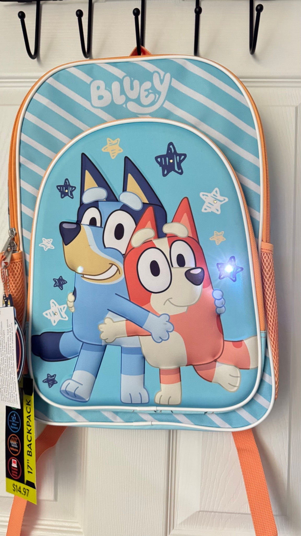17 inch Bluey backpack that lights up on the front from Walmart. This was on sale in Augusta and couldn’t find the exact one online  

#LTKFamily #LTKKids #LTKStyleTip