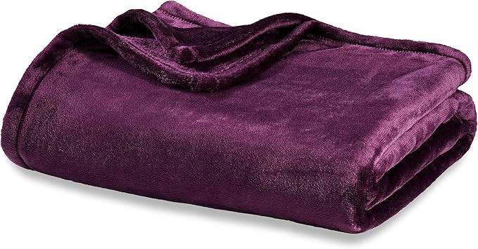 Berkshire Blanket Classic VelvetLoft® Solid Bed Blanket, King Size Bed Blanket, Lightweight Soft... | Amazon (US)
