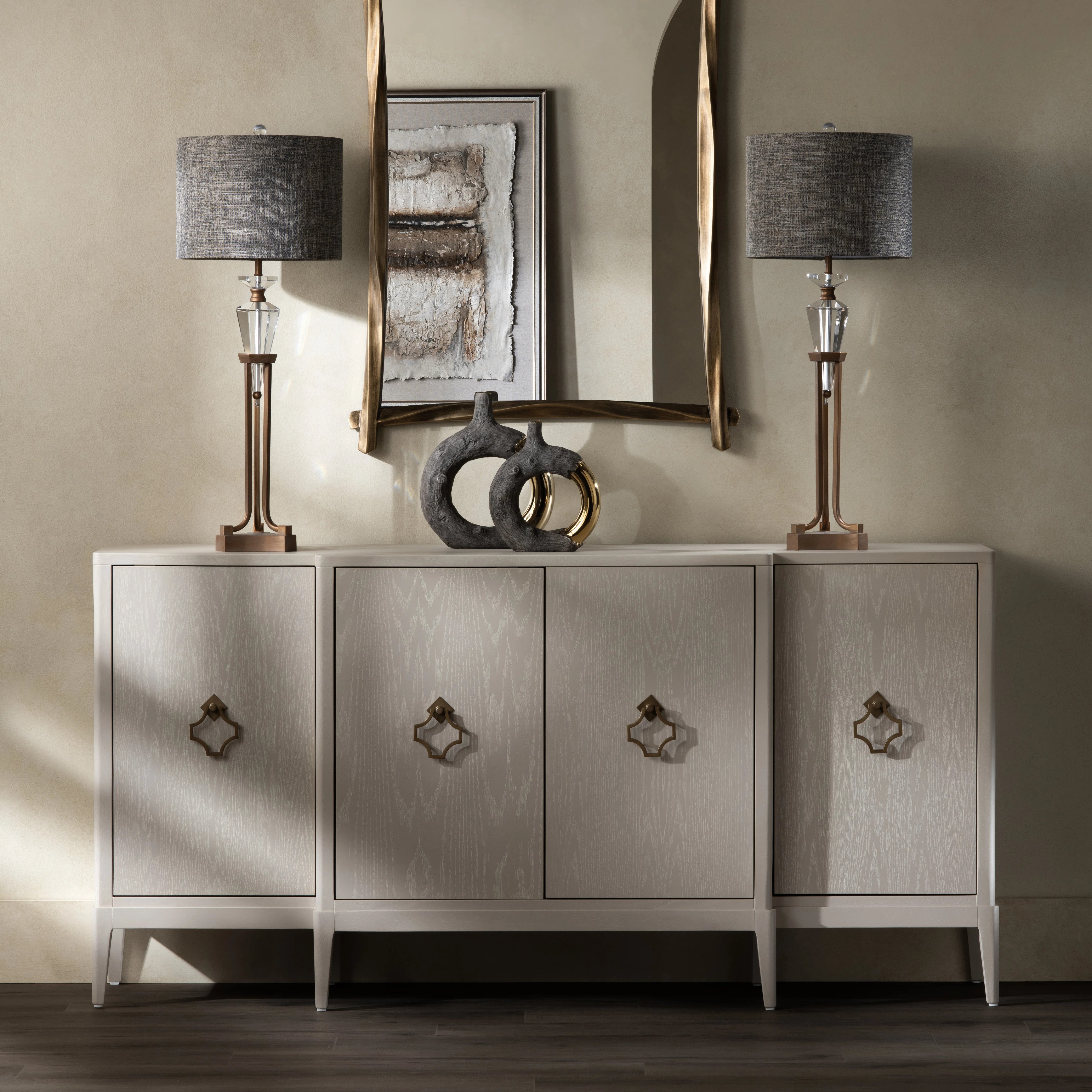 Kresic Solid Wood 75.5'' W Storage Credenza | Wayfair North America