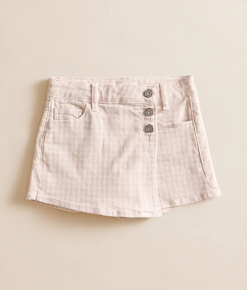 Girls - Mini Peyton Gingham Stretch Skort | Buckle