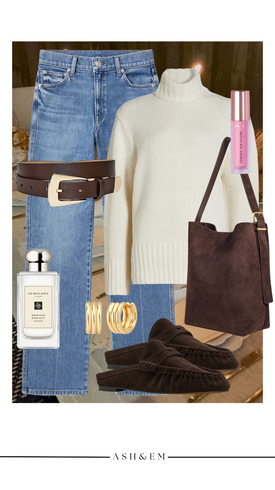 What Em would wear on Thanksgiving! 

thanksgiving outfit, thanksgiving dinner, turtleneck sweater, light wash jeans, straight leg jeans, suede brown purse, loafers, suede loafers, jo malone

#LTKHoliday #LTKStyleTip